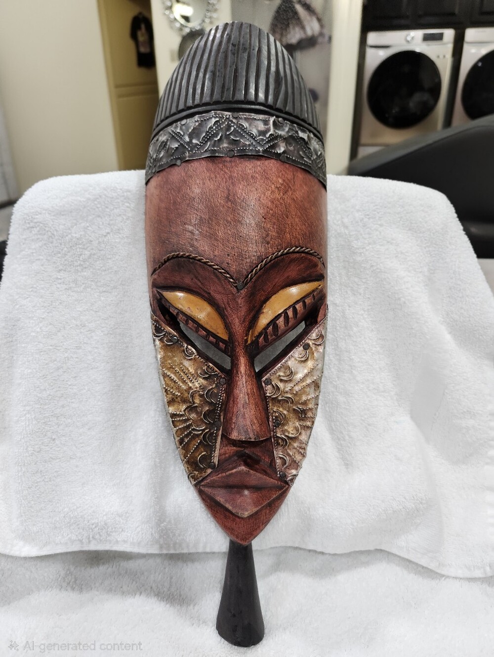 Hand-Carved Tribal Decorative Mask